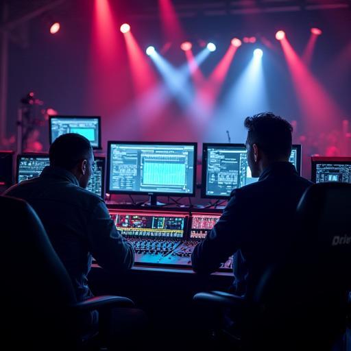Ingénieurs son et lumière en régie